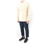 Long Sleeve Polo Shirt - Cream Yellow