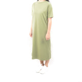 Long Tshirt Dress - Fine Olive