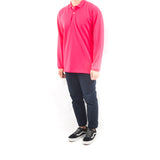 Long Sleeve Polo - Fuchsia Pink