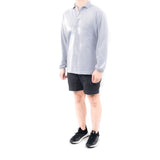 Long Sleeve Polo - Mohair Gray