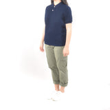 Unisex Short Sleeve Polo Shirt - Navy Blue