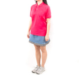 Unisex Short Sleeve Polo Shirt - Fuchsia Pink