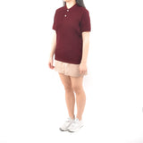 Unisex Short Sleeve Polo Shirt - Dark Maroon