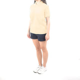 Unisex Short Sleeve Polo Shirt - Cream Yellow