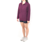 Long Sleeve Polo - Magenta