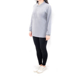 Long Sleeve Polo - Mohair Gray