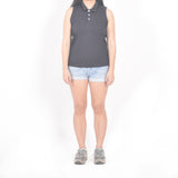 Sleeveless Polo - Steel Grey