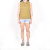 Sleeveless Polo - Oatmeal