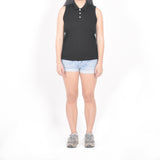 Sleeveless Polo - Black