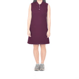 Sleeveless Short Polo Dress - Magenta