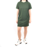 Short Tshirt Dress - Moss Green