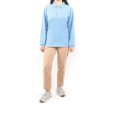 Long Sleeve Polo - Light Sky Blue