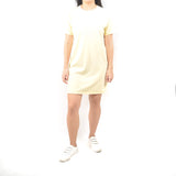 Short Tshirt Dress - Cream Yellow