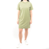 Short Tshirt Dress - Fine Olive