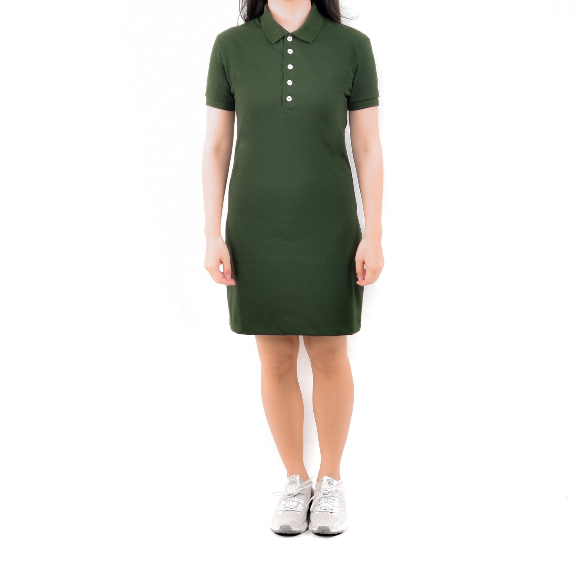 Short Polo Dress - Moss Green Origin Garments Short Polo Dress - Moss Green Origin Garments
