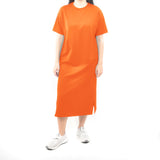 Long Tshirt Dress - Neon Safety Orange