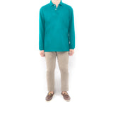 Long Sleeve Polo - Jade Green