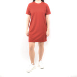 Short Tshirt Dress - Red Maroon