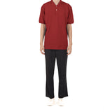 Unisex Short Sleeve Polo Shirt - Red Maroon