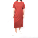 Long Tshirt Dress - Red Maroon