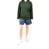 Long Sleeve Polo - Moss Green