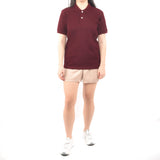 Unisex Short Sleeve Polo Shirt - Dark Maroon