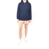 Long Sleeve Polo - Navy Blue