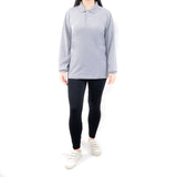 Long Sleeve Polo - Mohair Gray