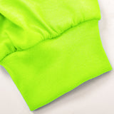 Long Sleeve Tshirt - Neon Safety Green