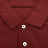 Long Sleeve Polo - Dark Maroon