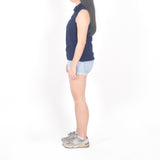 Sleeveless Polo - Navy Blue