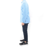 Long Sleeve Polo - Light Sky Blue