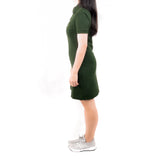 Short Polo Dress - Moss Green