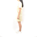 Short Tshirt Dress - Cream Yellow