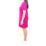 Short Tshirt Dress - Neon Fuchsia Pink