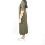 Long Tshirt Dress - Covert Green