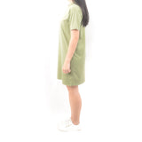 Short Tshirt Dress - Fine Olive