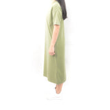 Long Tshirt Dress - Fine Olive