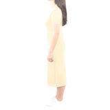 Long Polo Dress - Cream Yellow