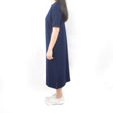 Long Tshirt Dress - Navy Blue