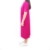 Long Tshirt Dress - Neon Fuchsia Pink