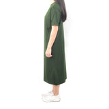 Long Tshirt Dress - Moss Green