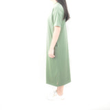 Long Tshirt Dress - Beetle Green