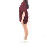 Relaxed Tshirt - Dark Maroon