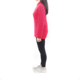 Long Sleeve Polo - Fuchsia Pink